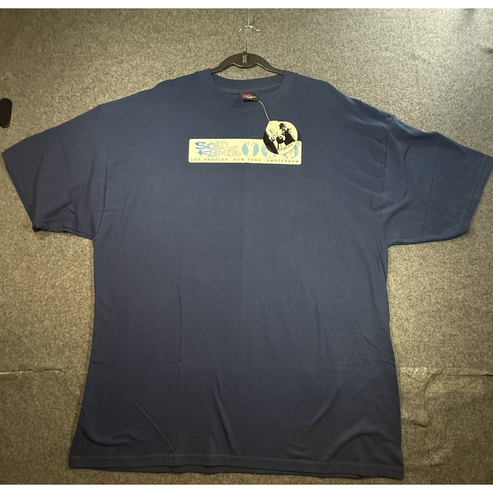 Vintage Soulkane Fabricfunktion T-Shirt XXL Navy Blue Graphic Tee